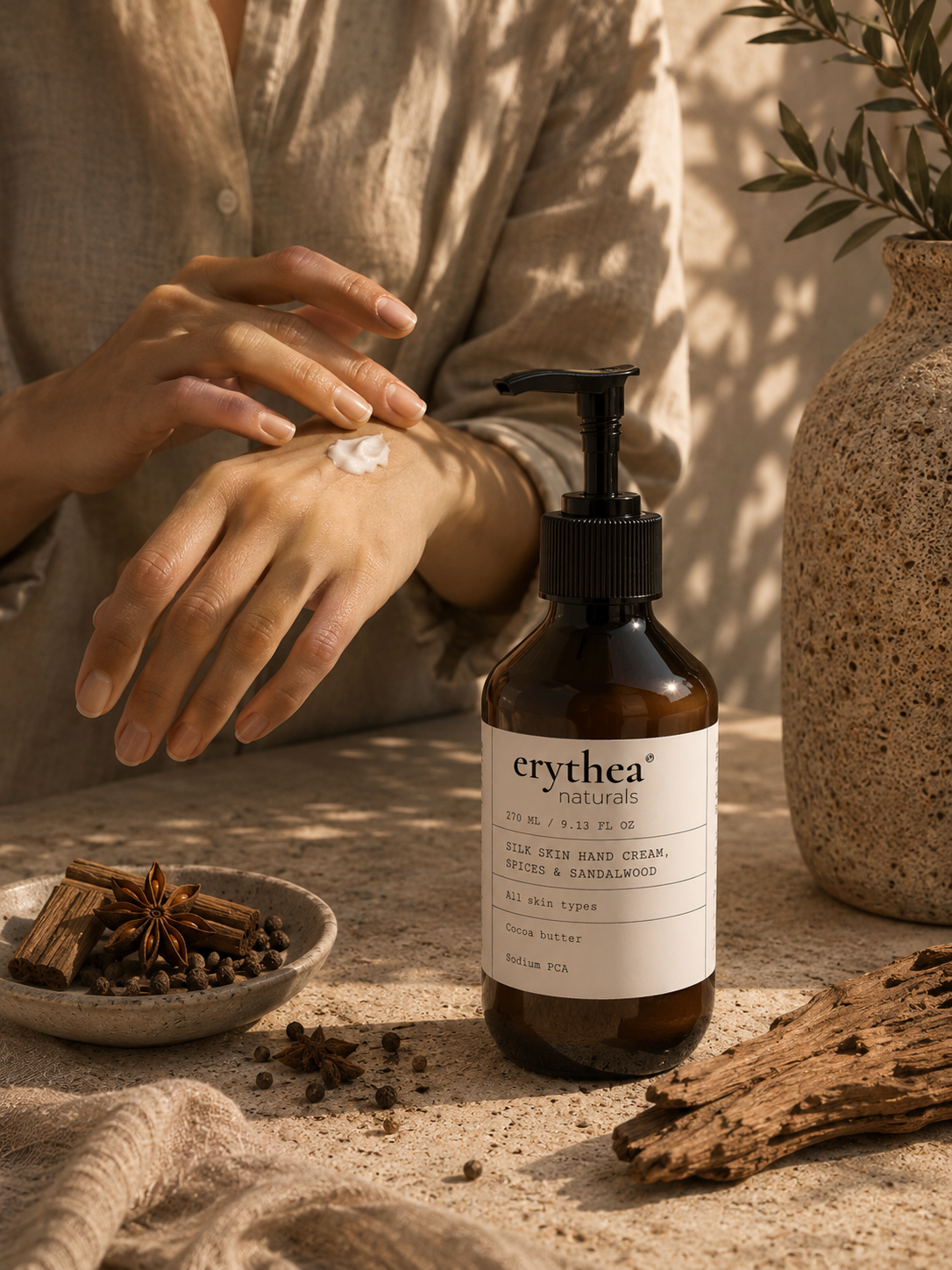 Silk Skin Hand Cream, Spices & Sandalwood 270 ml