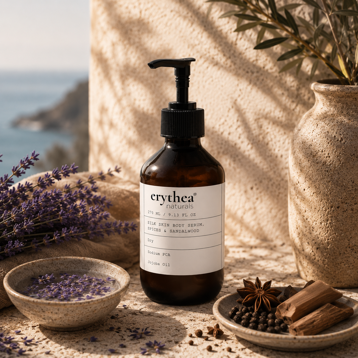 Silk Skin Body Serum, Gewürze & Sandelholz 270 ml