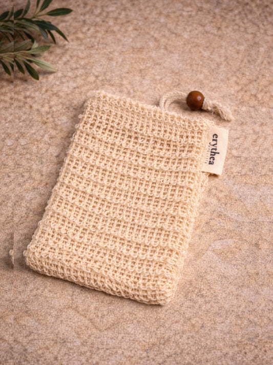 Peelender Seifensäckchen aus natürlichem Sisal